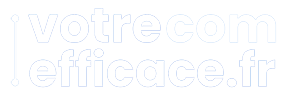 logo votrecomefficace.fr en blanc